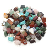 100Pcs,Natural,Pendant,Gemstone,Silver,Pendants,Decorations