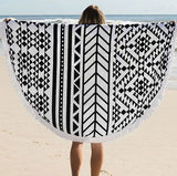 150cm,European,Style,Polyester,Fiber,Beach,Towel,Round,Sheet,Tapestry,Tablecloth