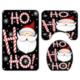 Santa,Claus,Christmas,Bathroom,Shower,Curtain,Skidproof,Toilet,Cover