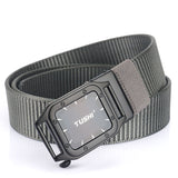 TUSHI,Punch,Automatic,Buckle,Breathable,Nylon,Waist,Belts,Tactical,Leisure,Metal,Press,Buckle,Men's,Waistband