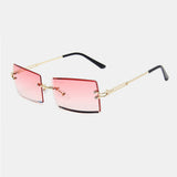 Women,Frameless,Color,Gradient,Square,Shape,Fashion,Casual,Protection,Sunglasses