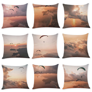 Honana,45x45cm,Skydiving,Pattern,Luxury,Cushion,Cover,Graffi,Style,Throw,Pillow,Pillow,Cover