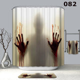 Waterproof,Shower,Curtain,Hooks,Bathroom,Decor,Scary,Horror,Halloween