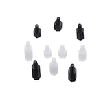 Suleve,M2.5NH1,100Pcs,Nylon,Screw,Black&White,Female,Standoff,Column