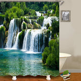 x180cm,Shower,Curtain,Carpets,Waterfall,Style,Bathroom