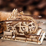 Wooden,Marble,Handcrank,Waterwheel,Magic,Crush,Puzzle,Model,Building,Mechanical,Model