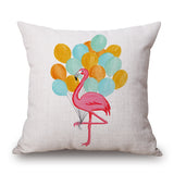 Honana,45x45cm,Vintage,Flamingos,Cotton,Linen,Throw,Pillow,Christmas,Waist,Cushion,Cover