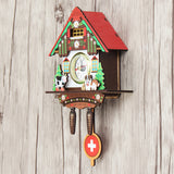 Classic,Cuckoo,Wooden,Hanging,Swing,Clock,Alarm,Decor