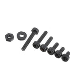 Suleve,M2NP1,500Pcs,Nylon,Screw,Black,Round,Cross,Screw,Spacer,Nylon,Assortment