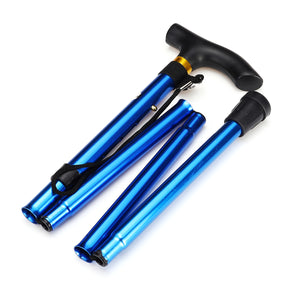 Adjustable,Aluminum,Walking,Stick,Collapsible,Trekking,Folding,Travel,Camping,Hiking