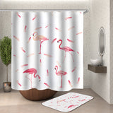 Flamingo,Printing,Waterproof,Bathroom,Shower,Curtain,Toilet,Cover,Floor