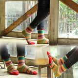 Unisex,Women,Harajuku,Style,Stripe,Cotton,Socks,Design,Hosiery