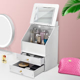 White,Cosmetic,Storage,Cover,Mirror,Medium