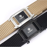 TUSHI,Punch,Automatic,Buckle,Breathable,Nylon,Waist,Belts,Tactical,Leisure,Metal,Press,Buckle,Men's,Waistband