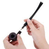 Ebony,Wooden,Enchase,Smoking,Filter,Handle,Water