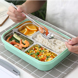 Stainless,Steel,Insulated,Bento,Lunch,Compartments,Outdoor,Camping,Picnic