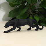 Geometric,Leopard,Sculpture,Statue,Figure,Ornament,Resin,Panther,Office,Decorations