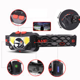 XANES,W826A,650LM,Induction,Sensor,Headlamp,Charging,Modes,Waterproof,Double,Switch,Fishing,Light,Flashlight