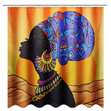 Waterproof,African,Baotou,Woman,Shower,Curtains,Hooks,Bathroom,Toilet