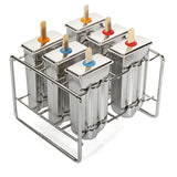 Stainless,Steel,Cavity,Cream,Maker,Mould,Popsicle,Stick,Holder