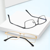 Lightweight,Light,Blocking,Optical,Eyeglasses,Business,Metal,Frame,Computer,Reading,Glasses