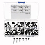 Suleve,M3CH7,Carbon,Steel,Socket,Screws,Countersunk,Bolts,Assortment,120pcs