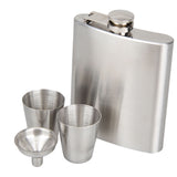 KCASA,Stainless,Steel,Flask,Funnel,Pocket,Flagon,Whiskey,Brandy,Vodka