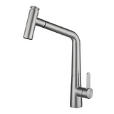 Stainless,Steel,Rotate,Basin,Faucet,Single,Bathroom,Mixer,Water,Splash,Proof,Bubbler