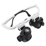 Binocular,Eyepiece,Magnifier,Magnifying,Glasses,Jeweler,Watch,Repair,Adjustable,Light