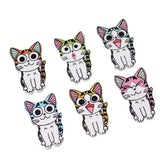 50PCS,Animal,Buttons,Painted,Decorative,Other,Crafts,Accessori
