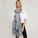 Women,Romantic,Print,Lightweight,Infinity,Scarf,Wraps,Summer,Breathable,Flower,Shawl