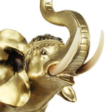 Lucky,Charm,Fengshui,Mascot,Golden,Elephant,Resin,Statue,Ornaments,Gifts,Decorations