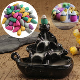 Backflow,Incense,Cones,Sandalwood,Jasmine,Lavender,Mixed,Fragrance,Burner,Censer