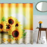 Sunflower,Waterproof,Polyester,Shower,Curtain,Bathroom,Carpet,Pedestal,Toilet,Cover