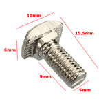 Suleve,M5T20,10Pcs,Carbon,Steel,European,Standard,Screws