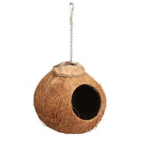 Natural,Coconut,Shell,Parakeet,House,Parrot,Feeder,Feeding,Cages