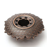 Holes,Alloy,Lotus,Flower,Incense,Burner,Holder,Plate,Stick,Incense