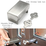 Security,Aluminum,Sliding,Window,Sliver,Quick,Installation