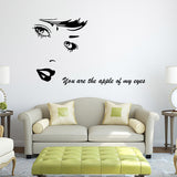 Honana,Creative,Black,Beauty,Decal,Sticker,Removable,Wallpaper,Decor