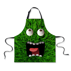 Honana,Emoji,Green,Kitchen,Aprons,Women,Emoji,Cooking,Apron,Funny,Apron