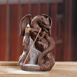 Dragon,Ceramic,Waterfall,Backflow,Incense,Burner,Smoke,Censer,Holder,Decor