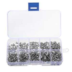 Suleve,M3SS1,Stainless,Socket,Button,Screws,Allen,Assortment,340pcs