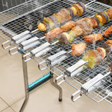 Skewers,Stainless,Steel,Skewers,Metal,Grilling,Skewers,Reusable,Sticks,Storage