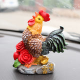 Shelves,Caishun,Auspicious,Chicken,Resin,Ornaments,Creative,Decoration,Craft,Study