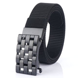 TUSHI,125cm,Fashion,Nylon,Automatic,Buckle,Waist,Belts,Quick,Unlock,Tactical,Metal,Texture,Buckle