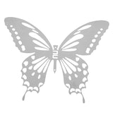 10Pcs,Stainless,Butterfly,Stickers,Silver,Mirror,Decals,Mural,Decorations