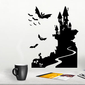 Miico,FX3013,Halloween,Stciker,Cartoon,Sticker,Castle,Removable,Stickers