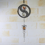 Metal,Hanging,Garden,Spinner,Round,Crystal,Garden,Ornament