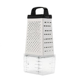 Grater,Stainless,Steel,Sided,Multi,Funtion,Cheese,Vegetable,Container,Lunch