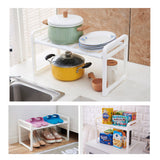 Under,Expandable,Cabinet,Shelf,Organizer,Kitchen,Shelf,Dishes,Spice,Storage